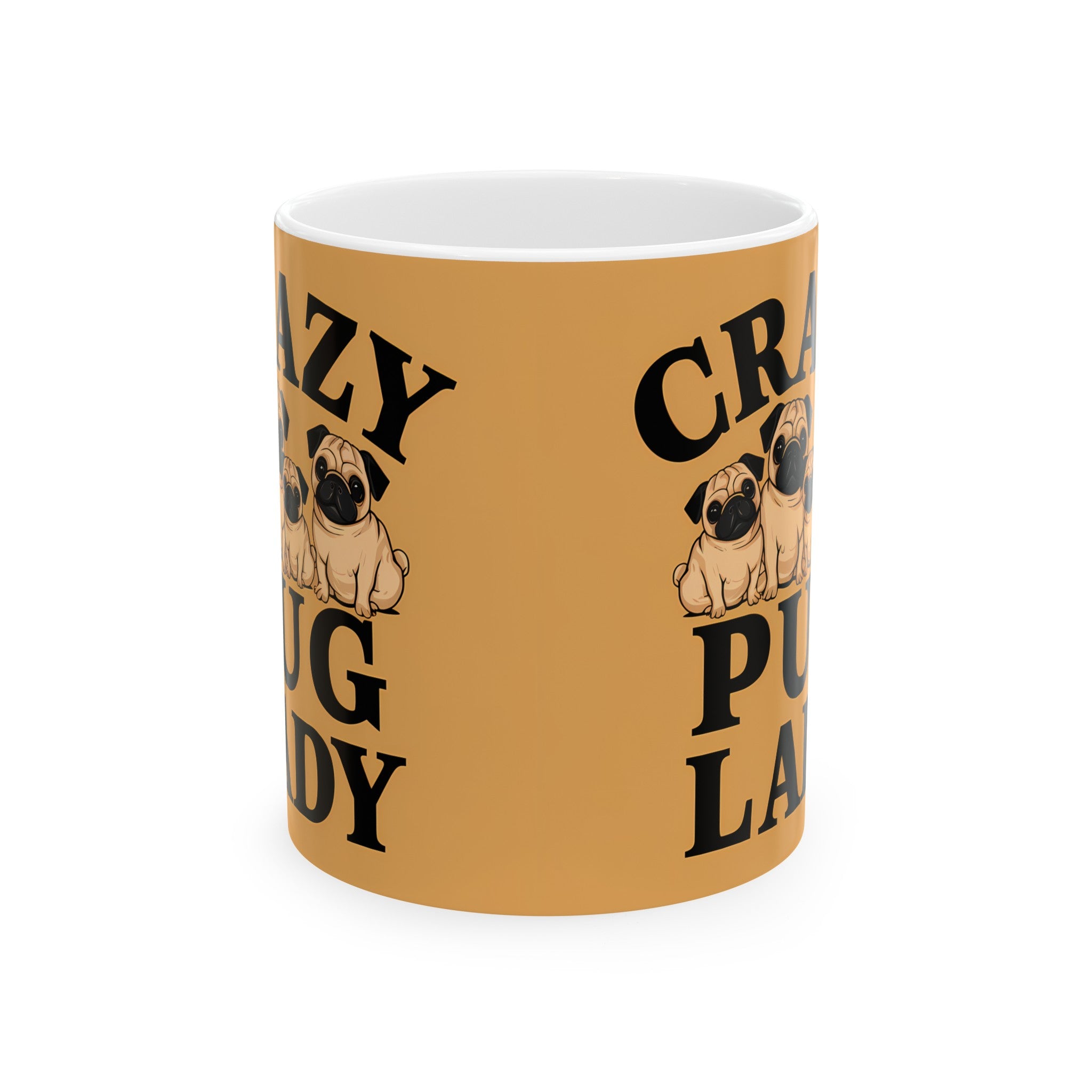 Crazy Pug Lady Mug | Pug Mom Gift | Pug Mom Coffee Mug | Pug Mom Presents Mug 11oz 2 Secondary image