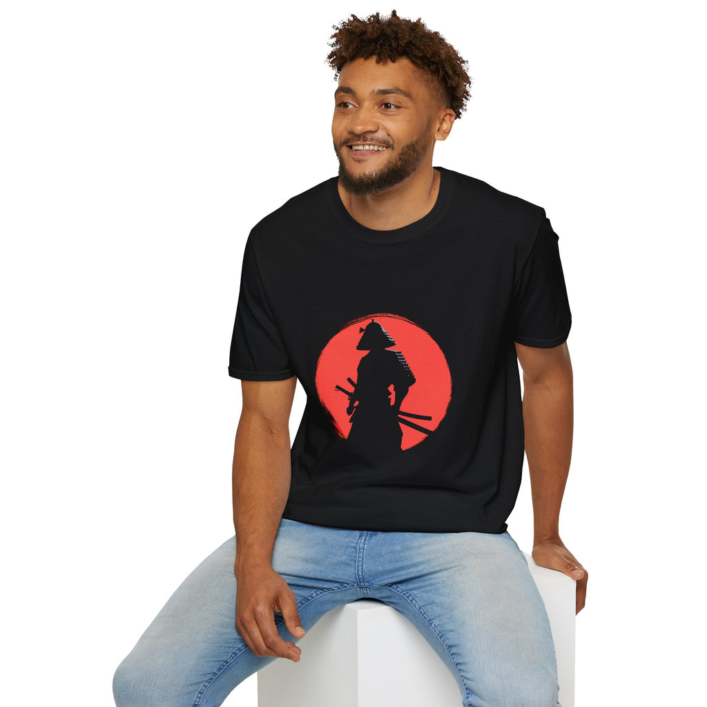 Samurai Red Moon T-Shirt | Unisex Samurai Shirt