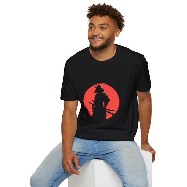 Samurai Red Moon T-Shirt | Unisex Samurai Shirt