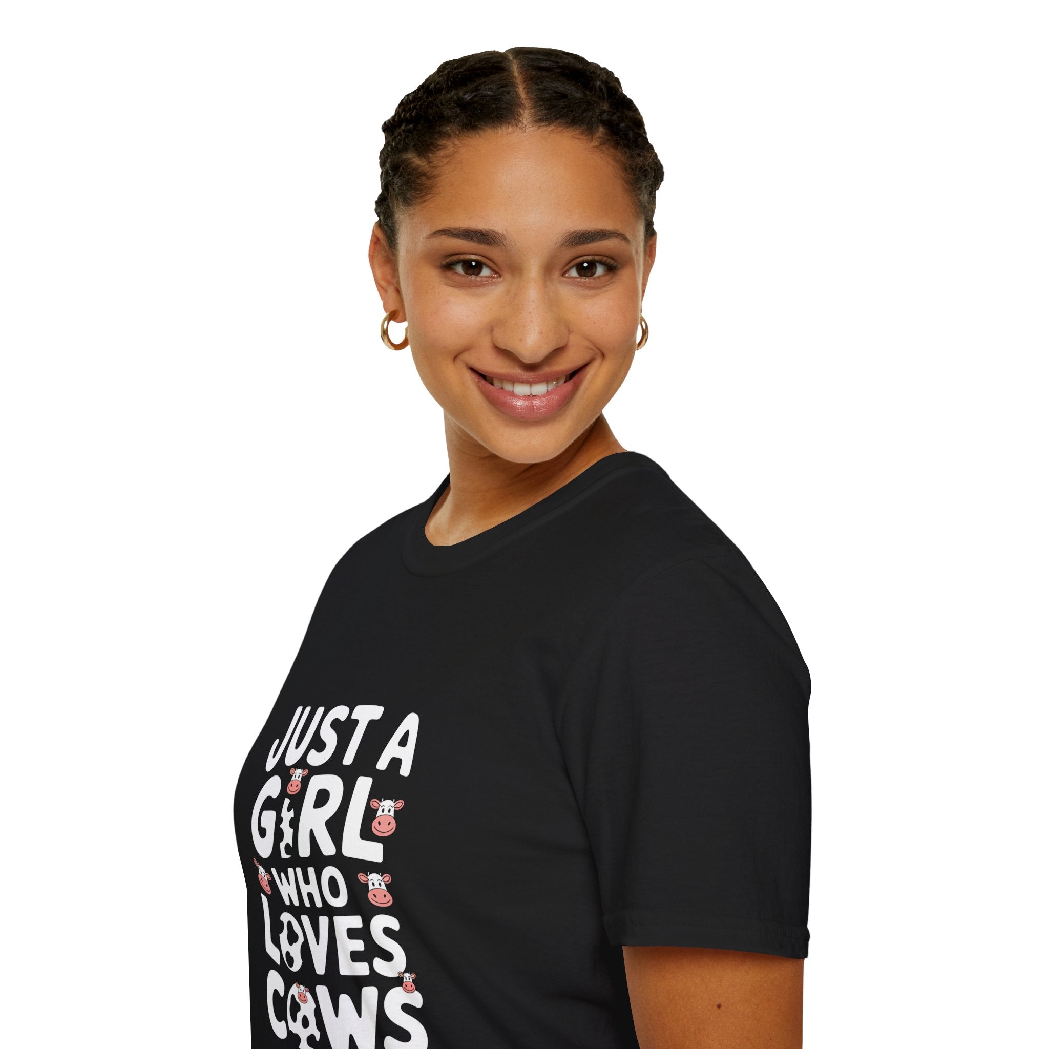 Just A Girl Who Loves Cows Shirt | Cute Cow Lover Gifts | Cows Unisex T-Shirt