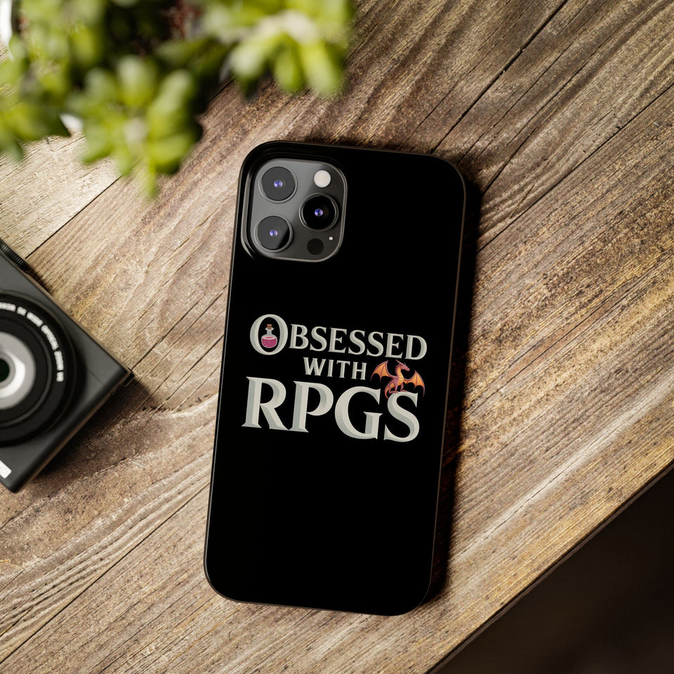 Premium Obsessed With RPGs iPhone Case | Fantasy Role Playing Game Slim Phone Cases