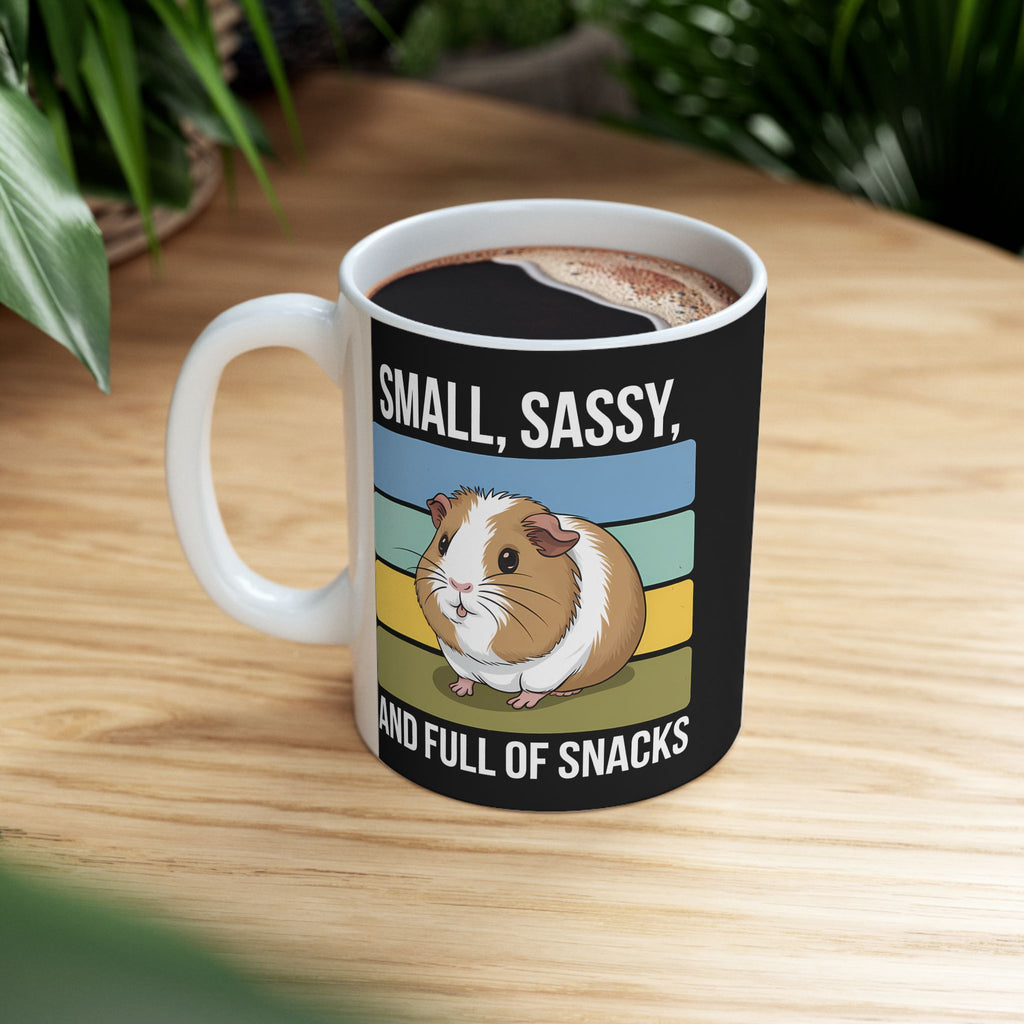 Guinea Pig Mug - Small, Sassy, and Full of Snacks Cute Guinea Pig Mug 2