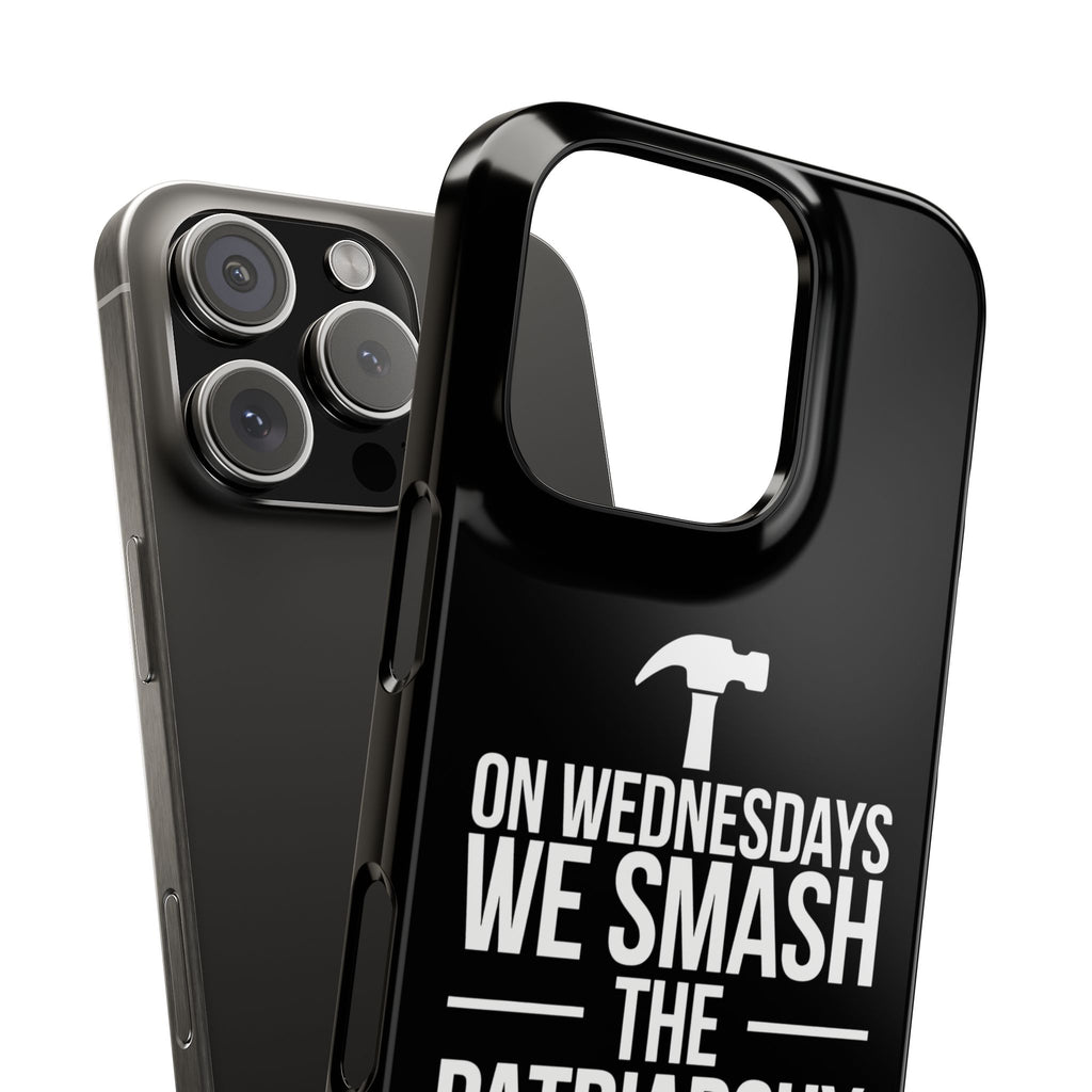 Premium On Wednesdays We Smash The Patriarchy iPhone Case | Feminist Gifts Slim Phone Cases