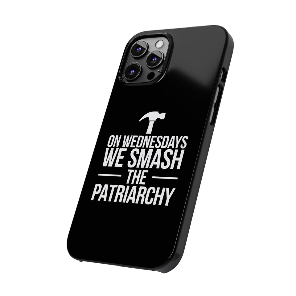 Premium On Wednesdays We Smash The Patriarchy iPhone Case | Feminist Gifts Slim Phone Cases