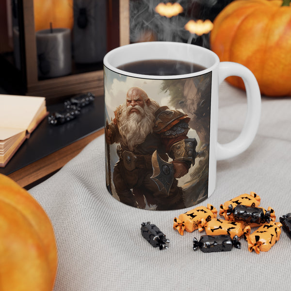 Fantasy RPG Dwarf Mug | Fantasy Roleplaying Game Gift | Fantasy Dwarf Mug 11oz, gifts for dungeon masters, 