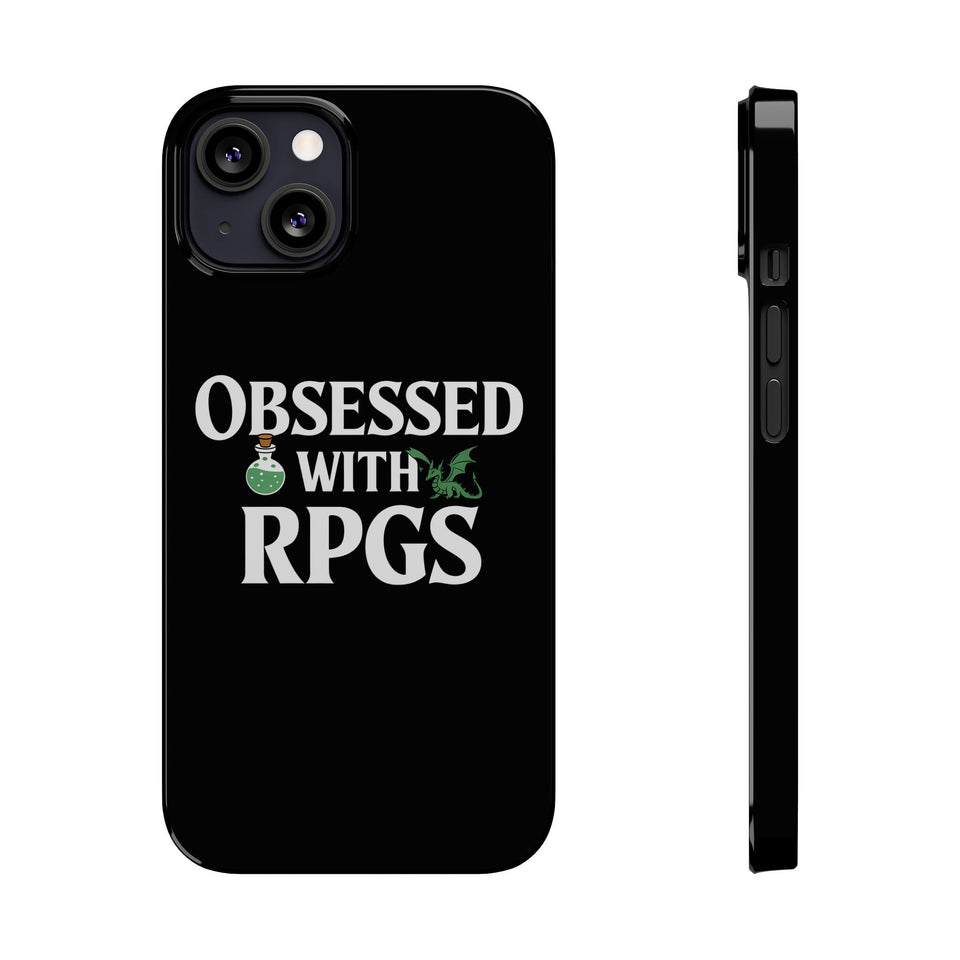 Premium Obsessed With RPGs iPhone Case | Role Playing Game Slim Phone Cases