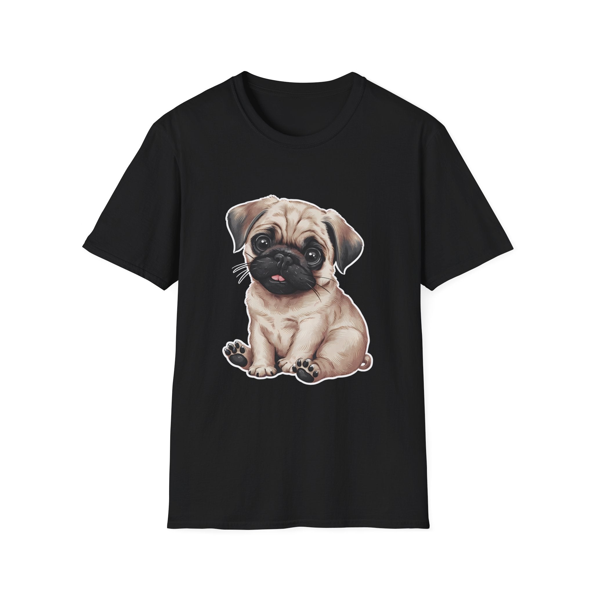 Cute Pug Puppy Shirt | Pug Gifts | Unisex Pug T Shirt 2 Main image