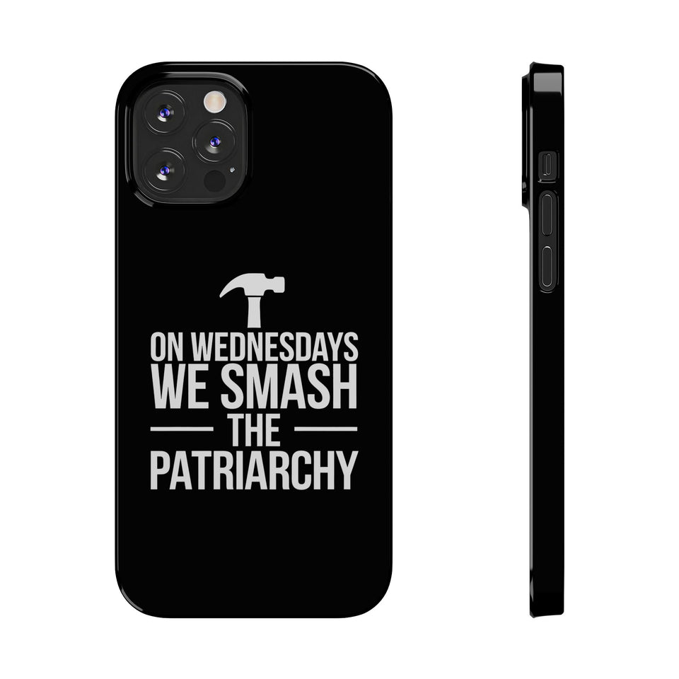 Premium On Wednesdays We Smash The Patriarchy iPhone Case | Feminist Gifts Slim Phone Cases