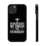 Premium On Wednesdays We Smash The Patriarchy iPhone Case | Feminist Gifts Slim Phone Cases Premium On Wednesdays We Smash The Patriarchy iPhone Case | Feminist Gifts Slim Phone Cases