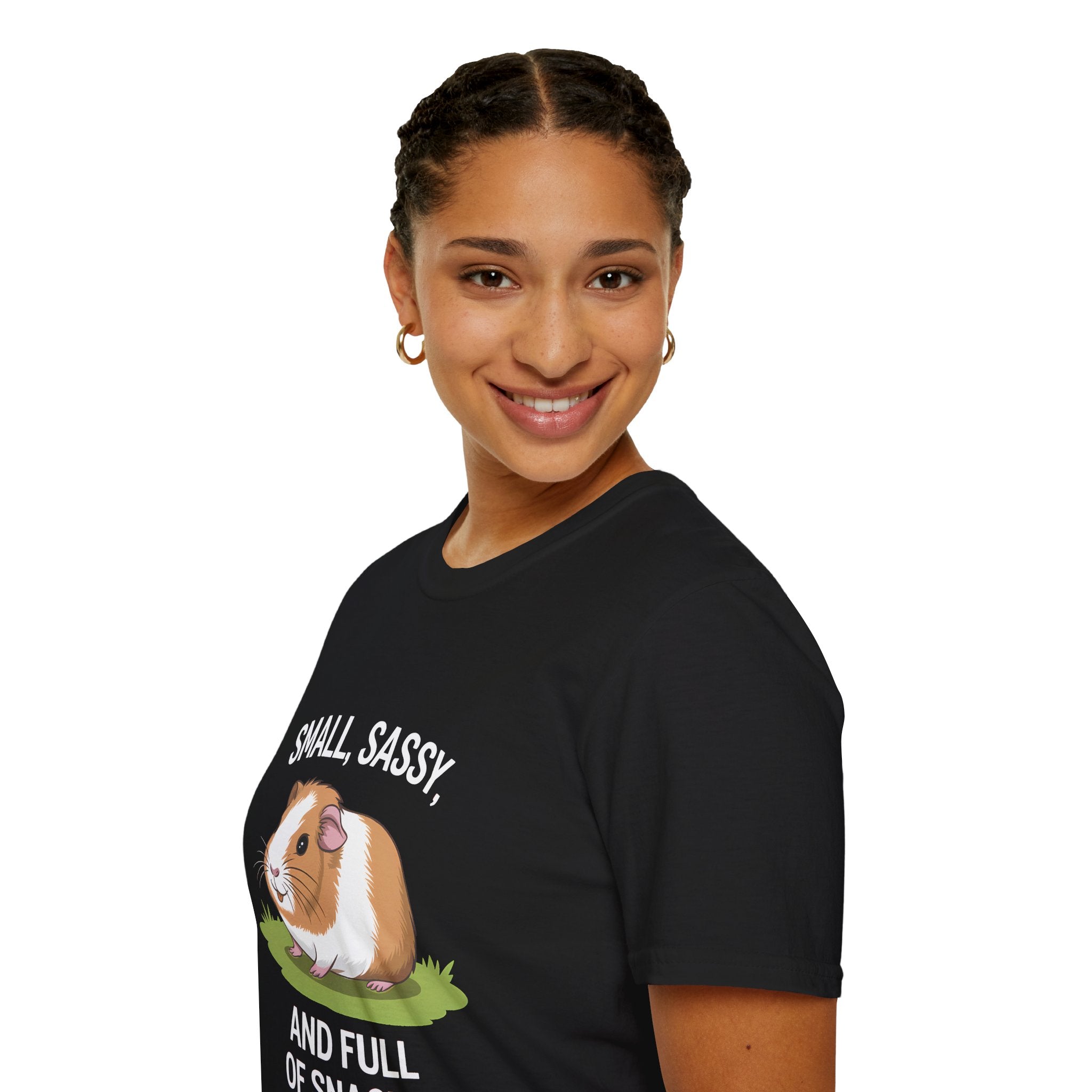 Guinea Pig T-Shirt - Small, Sassy, and Full of Snacks Cute Shirt