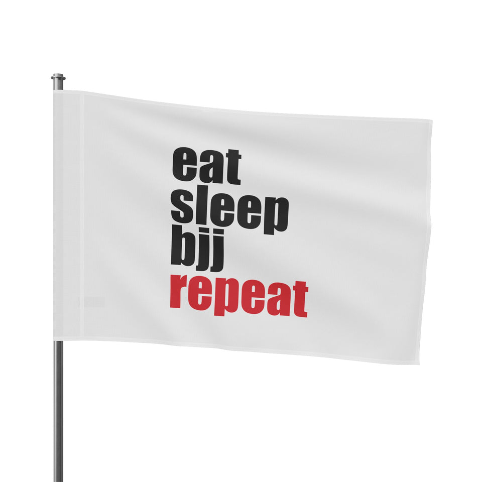 Brazilian Jiu Jitsu Eat Sleep BJJ Repeat Flag Banner | BJJ Flag