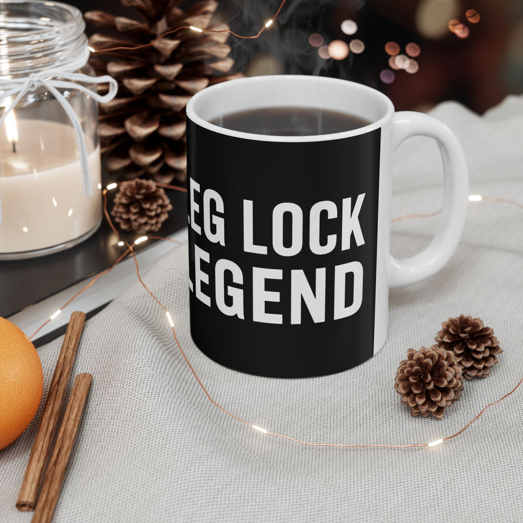 Brazilian Jiu Jitsu Leg Lock Legend BJJ Ceramic Mug | Brazilian Jiu Jitsu Gifts (11oz)