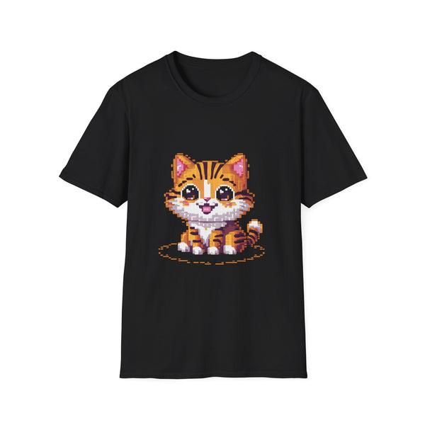 Cute Pixel Cat Shirt | Cat Gift | Unisex Cat T Shirt 2