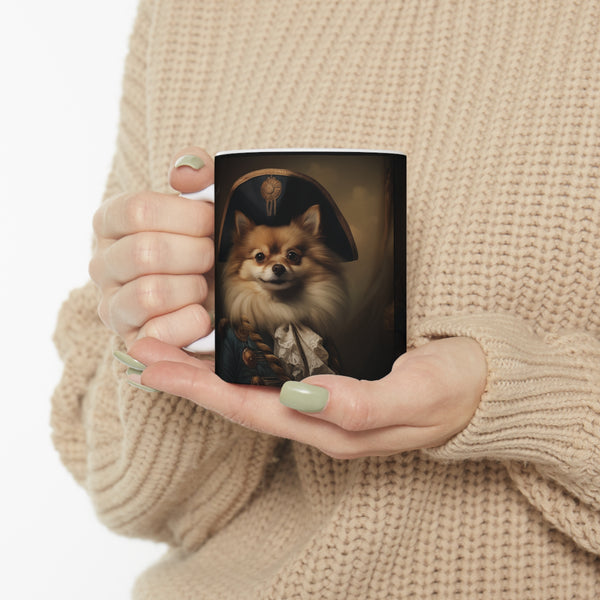 Classical Painting Pomeranian Mug | Pomeranian Coffee Mug | Pomeranian Gifts | Pomeranian Presents | Pomeranian Mug 11oz