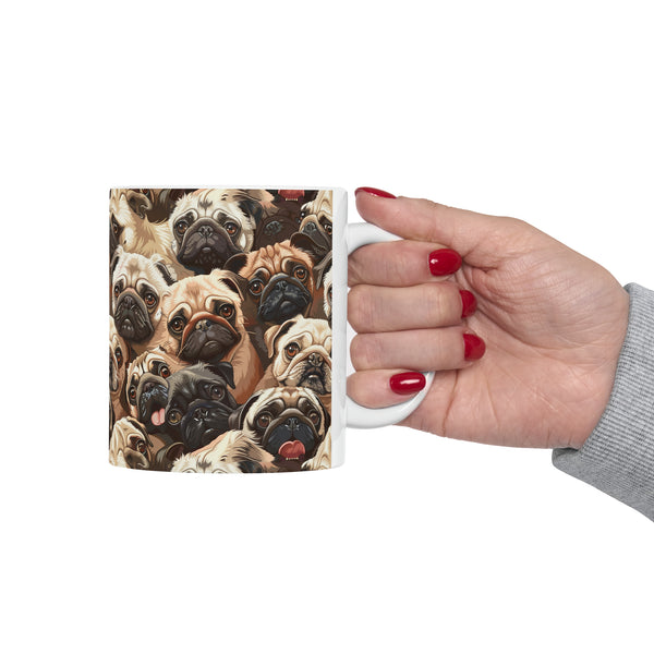 Pug Mug | Pug Coffee Mug | Cute Pug Dog Gifts | Funny Pug Presents | Pug Mug 11oz