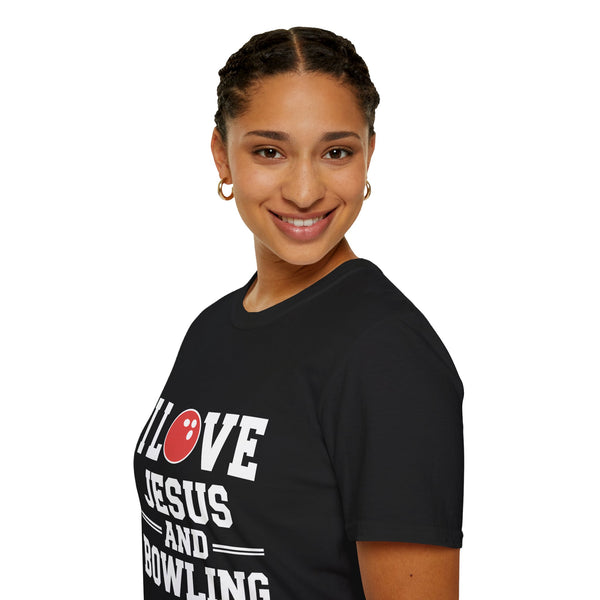 Jesus and Bowling T-Shirt | Christianity Faith In Jesus and Bowling T-Shirt
