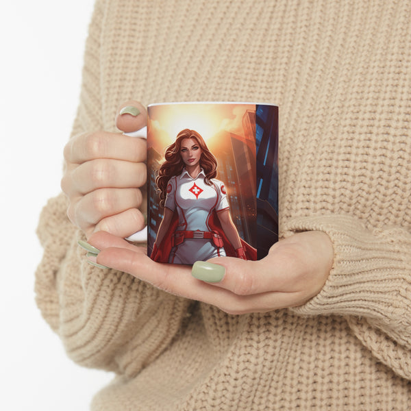 Superhero Nurse Mug | Nurse Gift | Future Nurse ICU Nurse Registered Nurse ER Nurse Pediatric Nurse Ceramic Mug 11oz