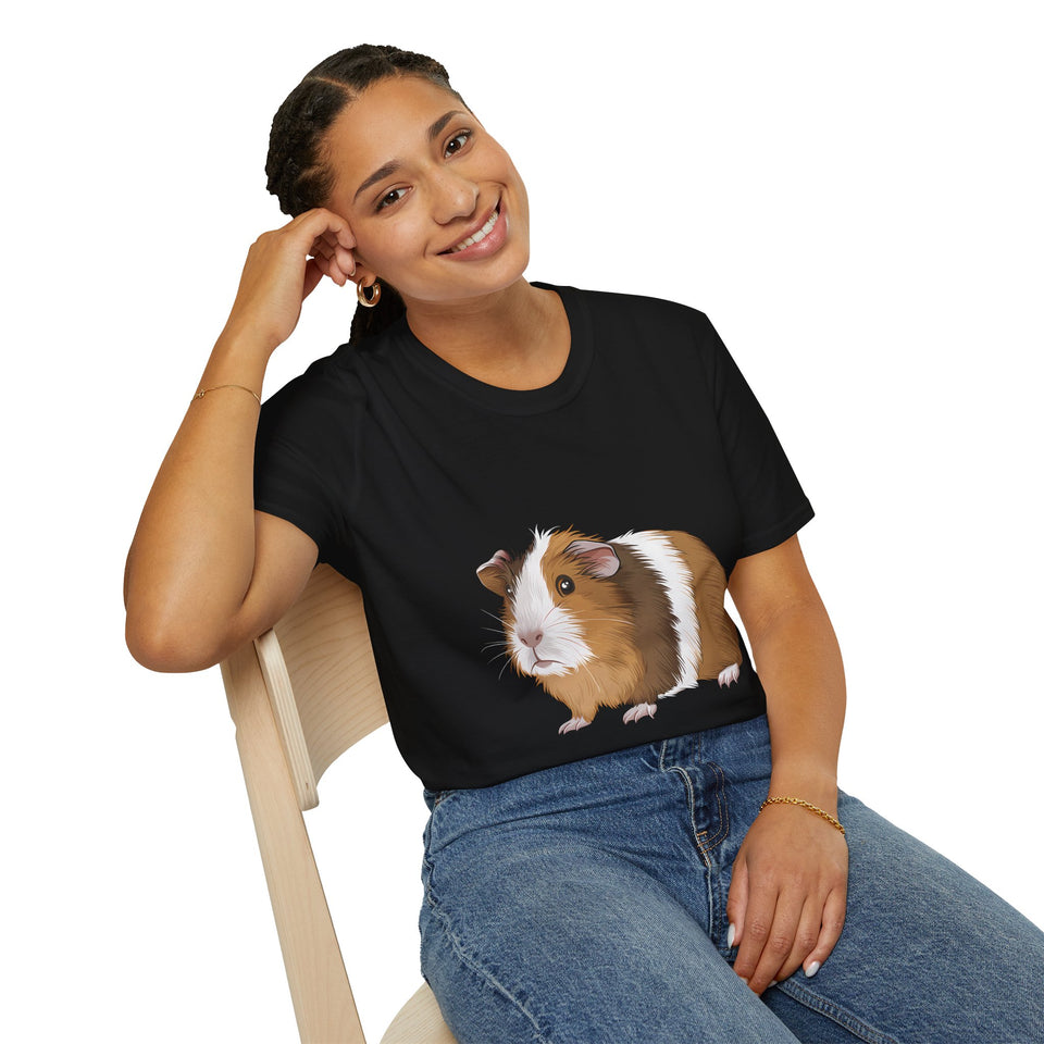 Guinea Pig T-Shirt 2 - Cute Guinea Pig Unisex Softstyle Tee