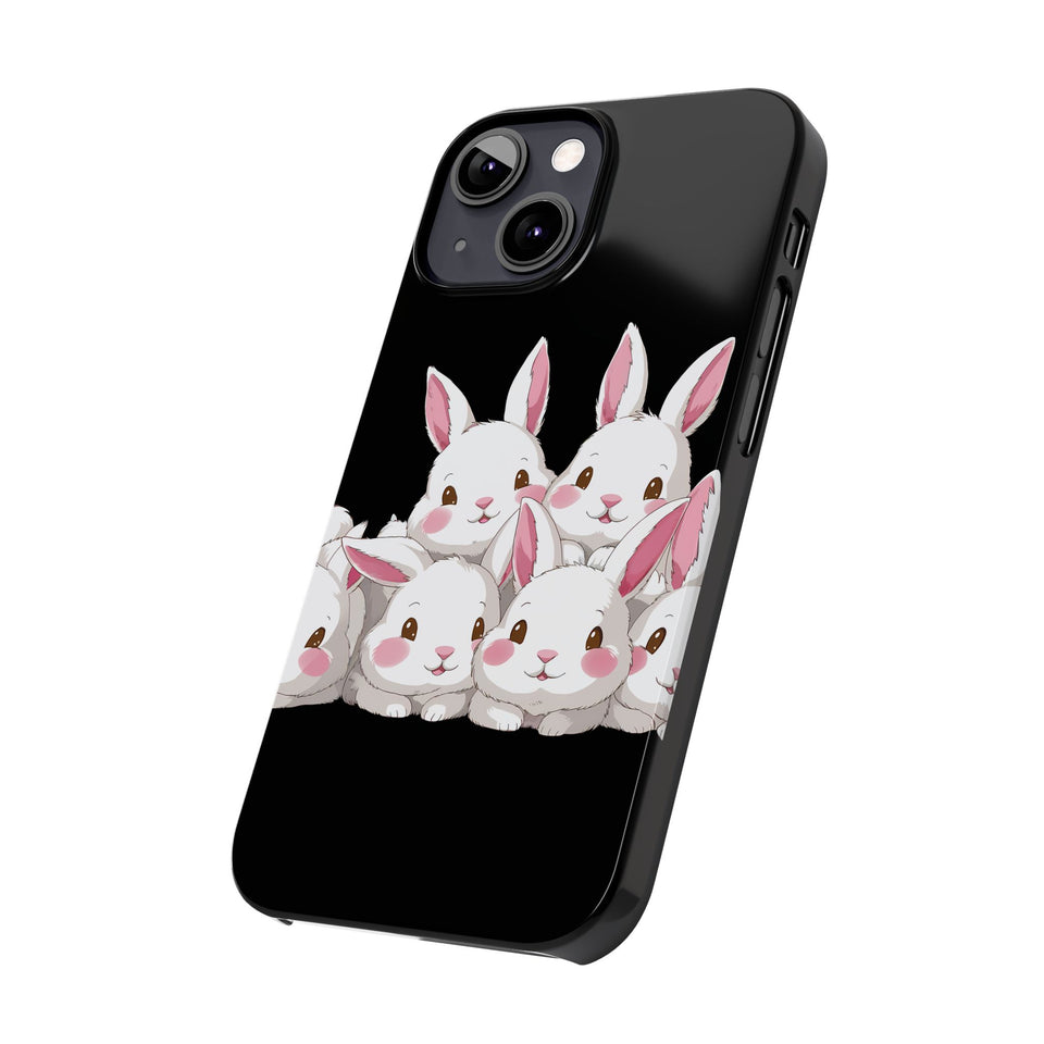 Premium Cute Rabbit iPhone Case | Rabbit Gifts Slim Phone Cases