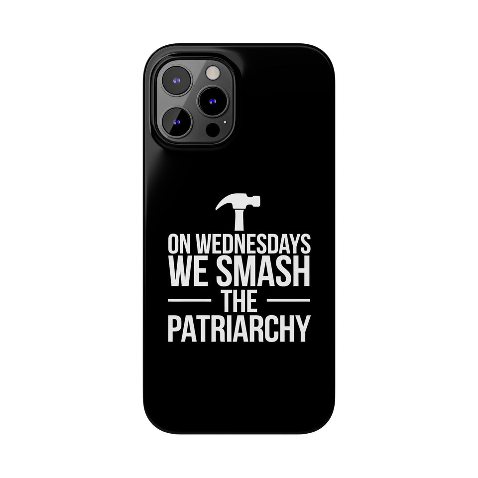 Premium On Wednesdays We Smash The Patriarchy iPhone Case | Feminist Gifts Slim Phone Cases