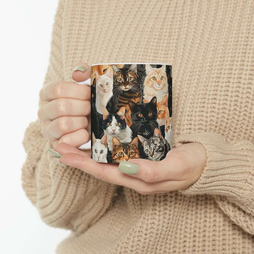 Cute Cats Mug | Cat Coffee Mug | Cute Cat Gift | Funny Cat Presents | Cat Mug 2 11oz