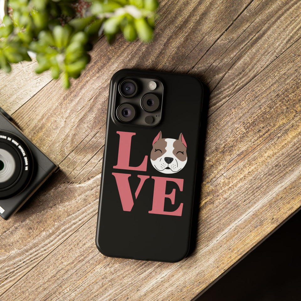 Premium Love Pitbulls iPhone Case | Pitbull Gifts Slim Phone Cases