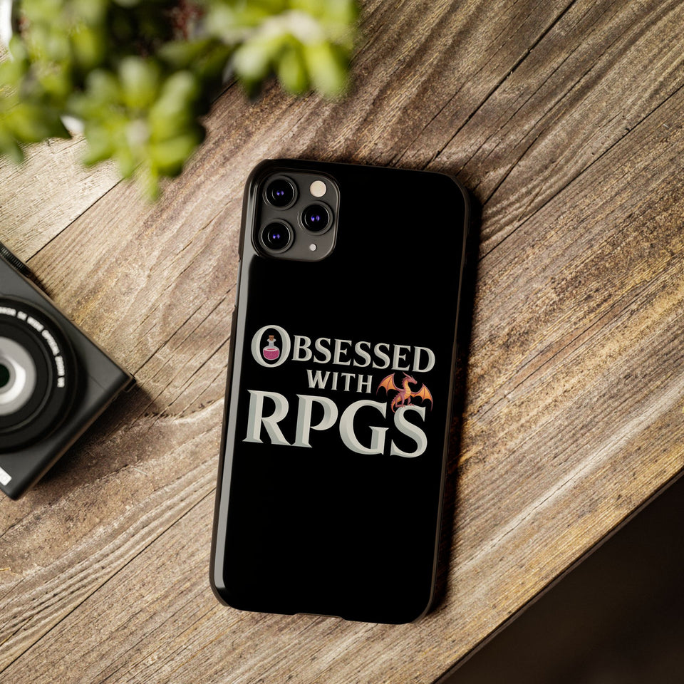 Premium Obsessed With RPGs iPhone Case | Fantasy Role Playing Game Slim Phone Cases