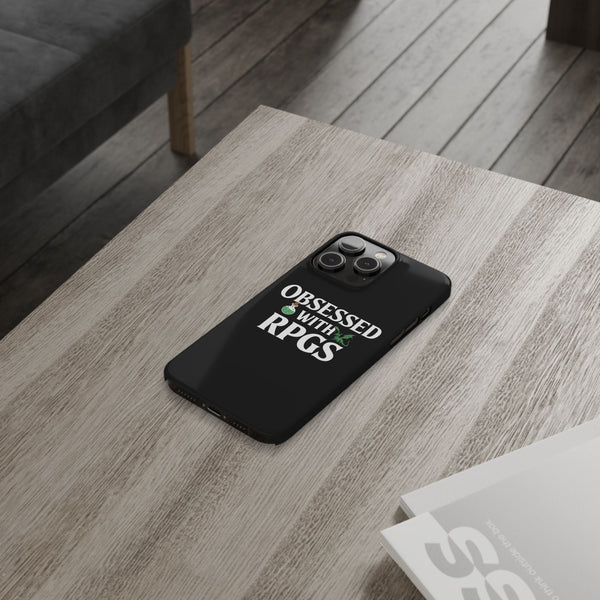 Premium Obsessed With RPGs iPhone Case | Role Playing Game Slim Phone Cases