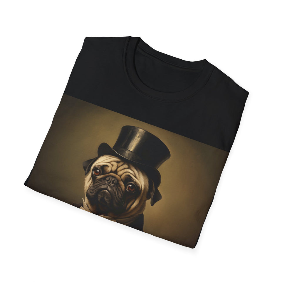 Classical Pug Shirt | Pug Presents | Pug Gift | Pug Painting T Shirt