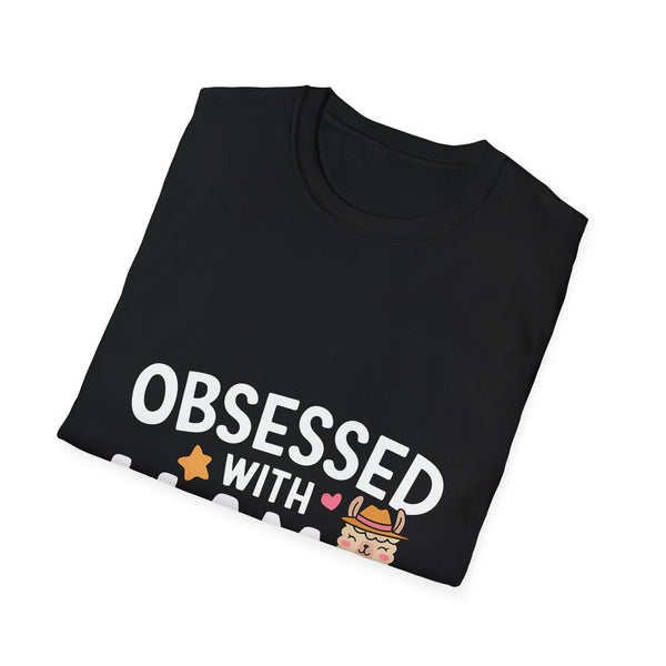 Obsessed With Llama - Llamas Shirt | Llama Gifts | Llamas Merchandise Unisex T-Shirt