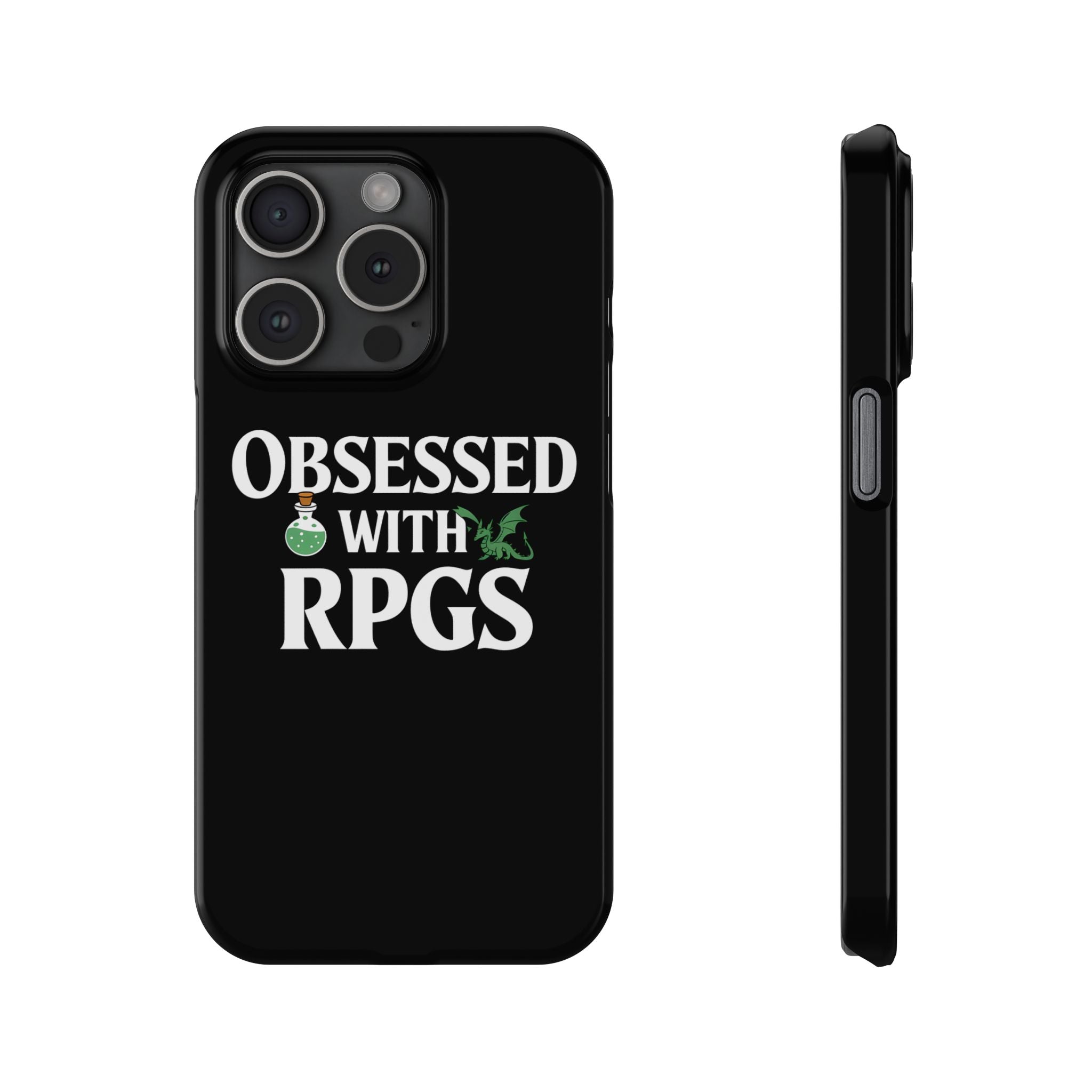 Premium Obsessed With RPGs iPhone Case | Role Playing Game Slim Phone Cases