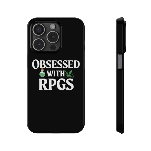 Premium Obsessed With RPGs iPhone Case | Role Playing Game Slim Phone Cases
