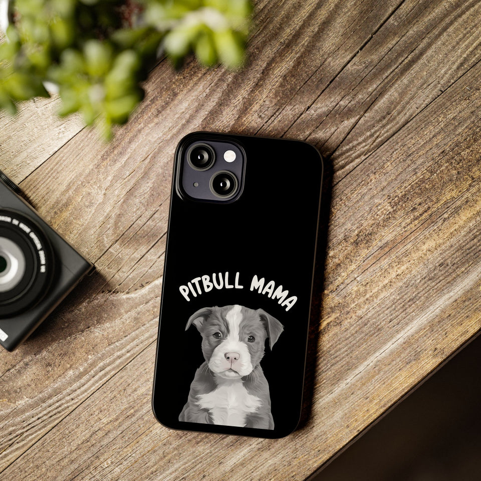 Premium Pitbull Mama iPhone Case | Pitbull Gifts Slim Phone Cases