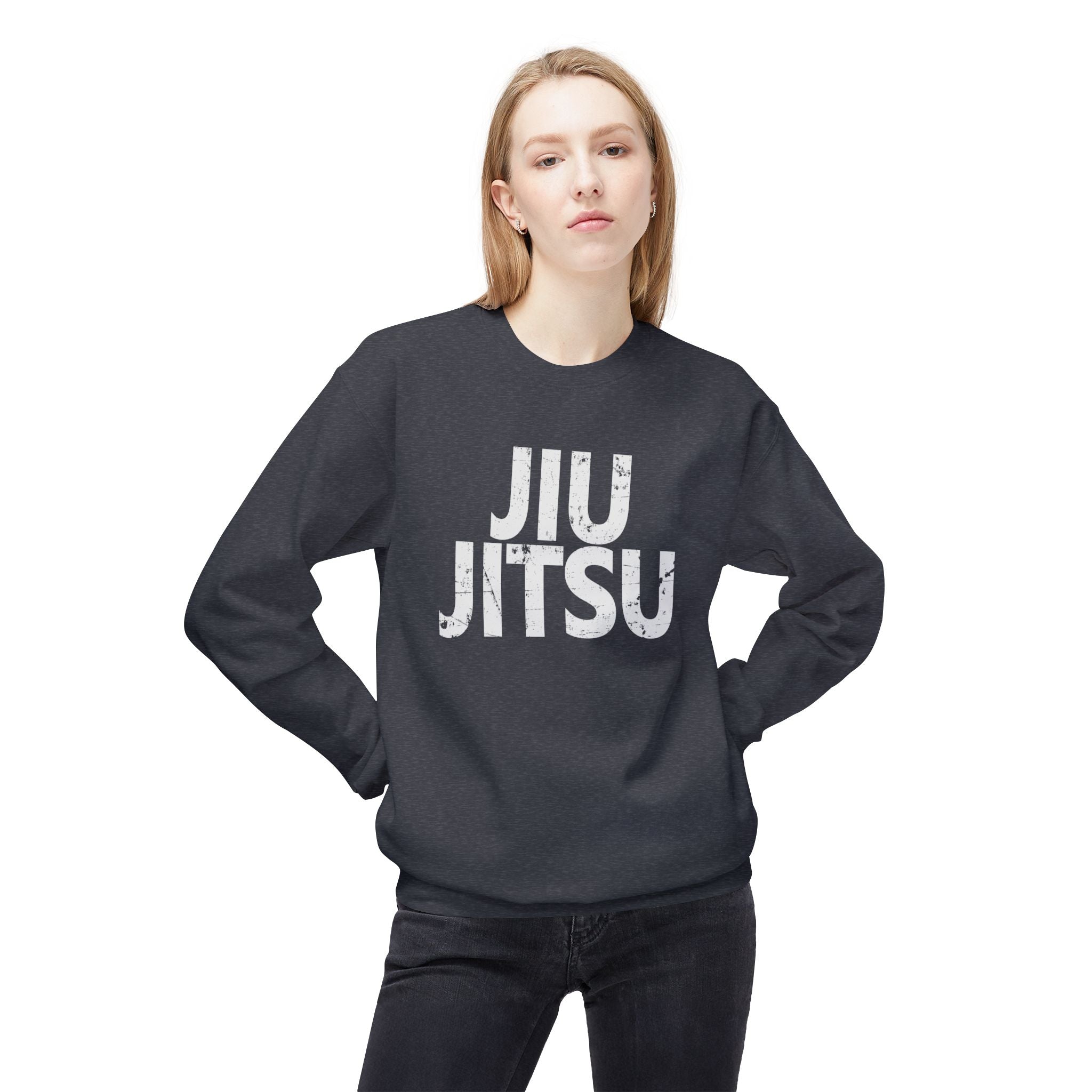 Brazilian Jiu Jitsu JJ BJJ Unisex Midweight Softstyle Fleece Crewneck Sweatshirt