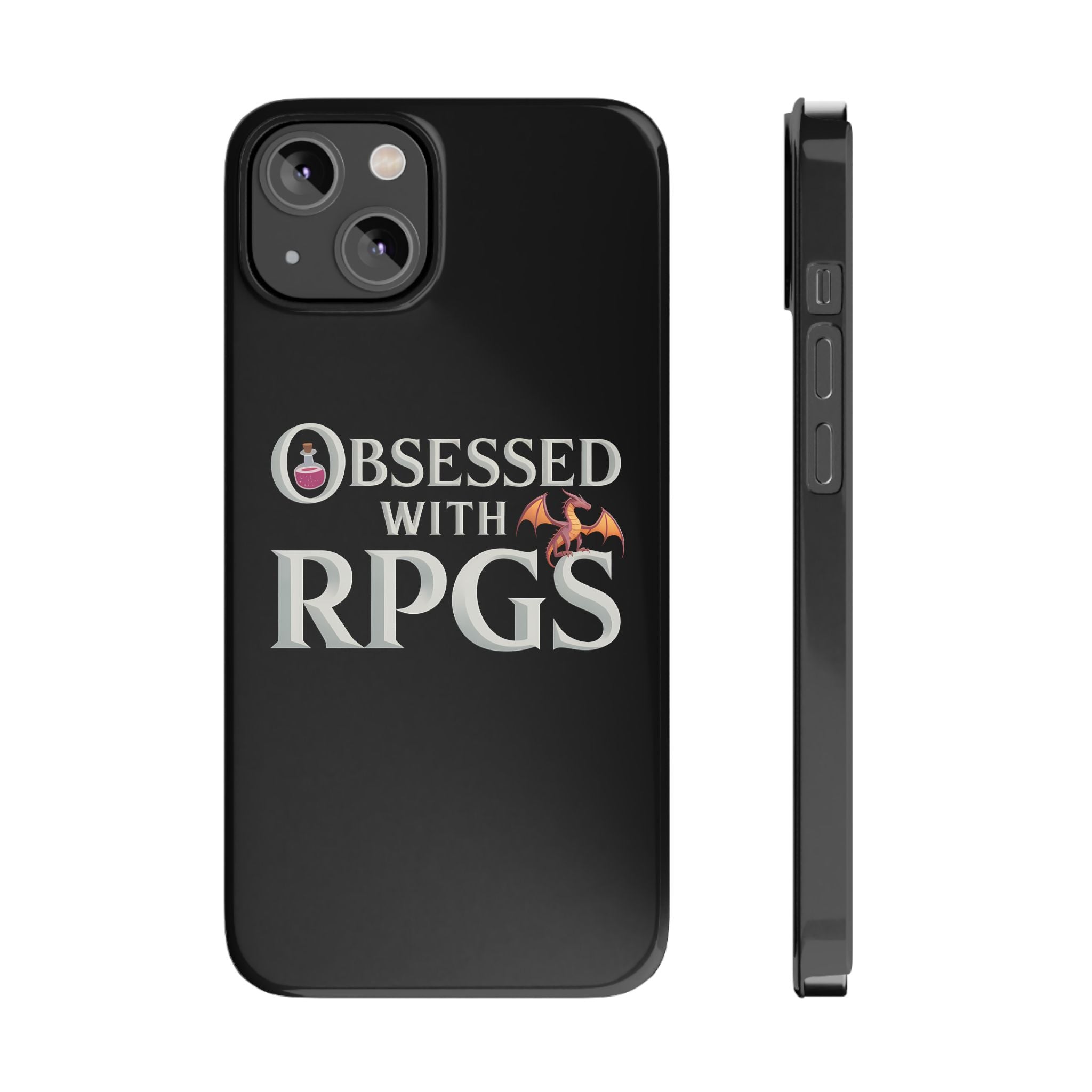 Premium Obsessed With RPGs iPhone Case | Fantasy Role Playing Game Slim Phone Cases