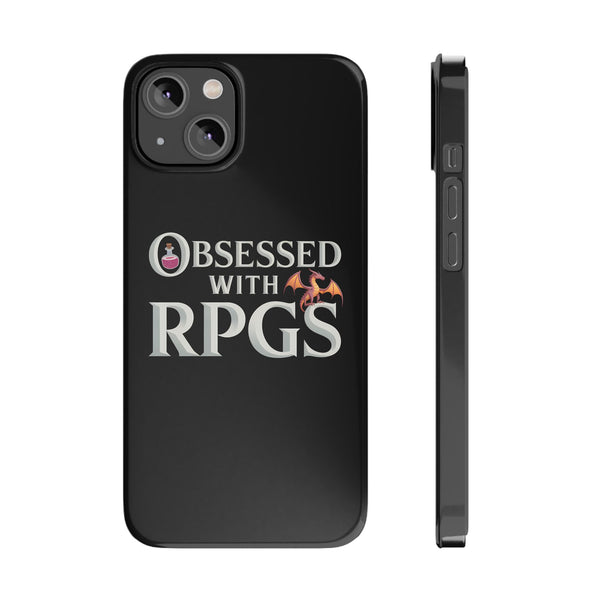Premium Obsessed With RPGs iPhone Case | Fantasy Role Playing Game Slim Phone Cases