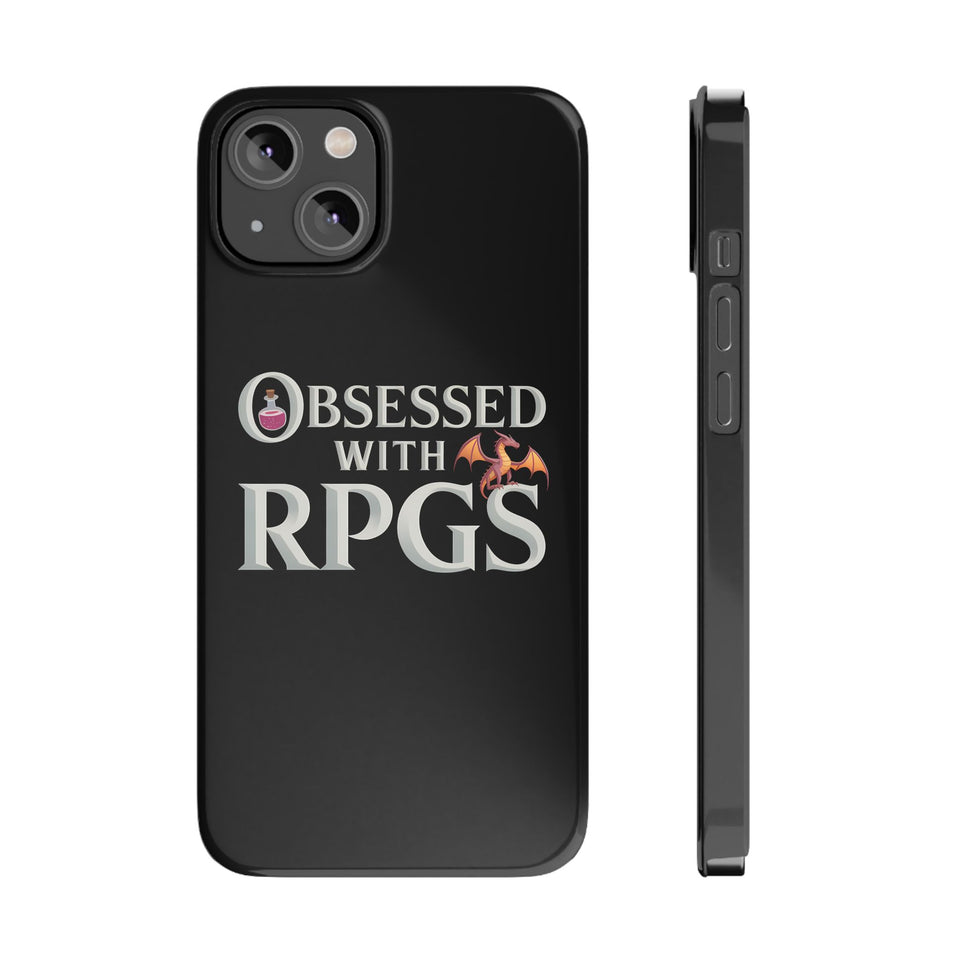 Premium Obsessed With RPGs iPhone Case | Fantasy Role Playing Game Slim Phone Cases