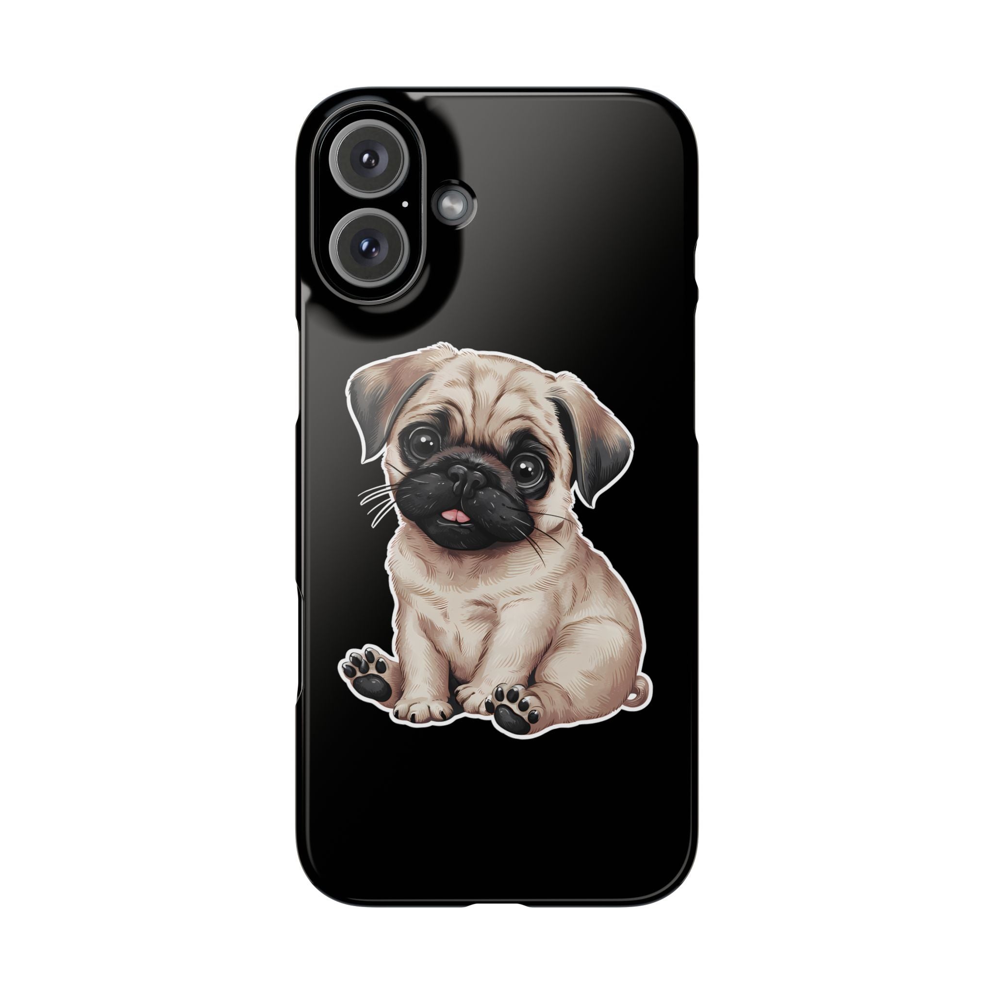 Premium Pug Puppy iPhone Case | Cute Pug Gifts Slim Phone Cases