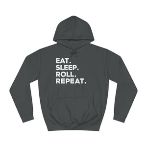 Eat Sleep Roll Repeat 2 BJJ Unisex College Hoodie | Brazilian Jiu Jitsu Gift Hoodie Eat Sleep Roll Repeat 2 BJJ Unisex College Hoodie | Brazilian Jiu Jitsu Gift Hoodie