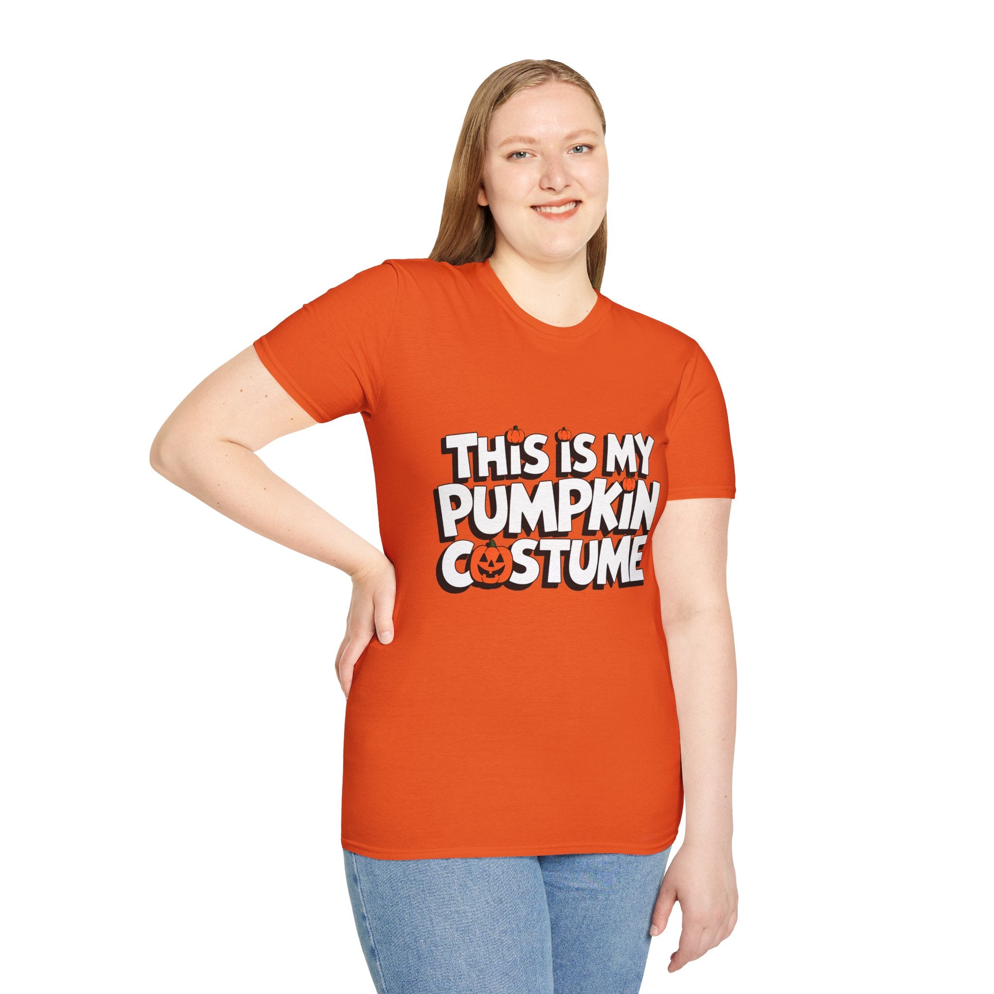 This Is My Pumpkin Costume | Funny Pumpkin Halloween Costume Unisex Softstyle T-Shirt