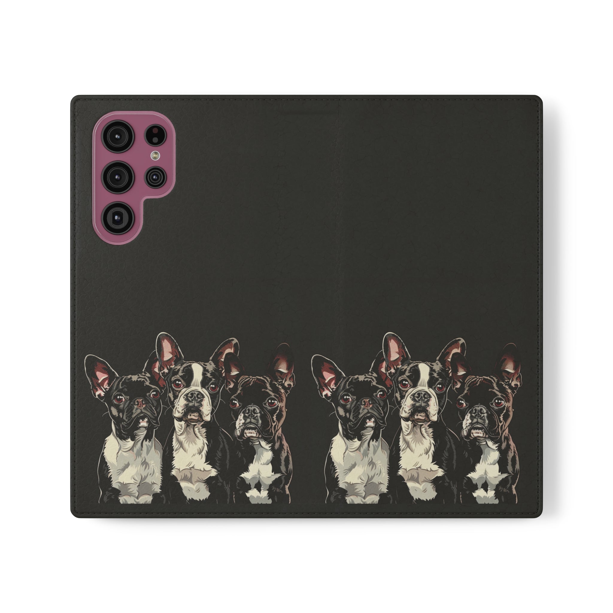 Boston Terrier Phone Case | Boston Terrier Wallet Phone Case | IPhone & Samsung Galaxy Boston Terrier Flip Cases