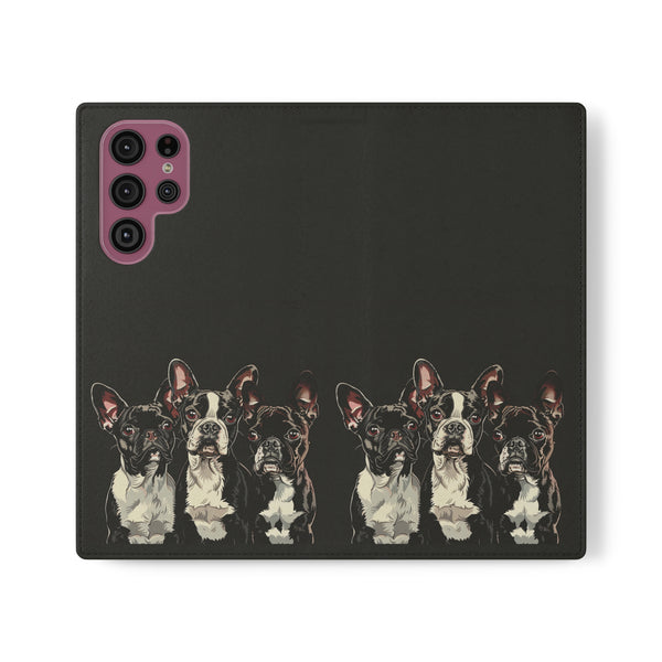 Boston Terrier Phone Case | Boston Terrier Wallet Phone Case | IPhone & Samsung Galaxy Boston Terrier Flip Cases