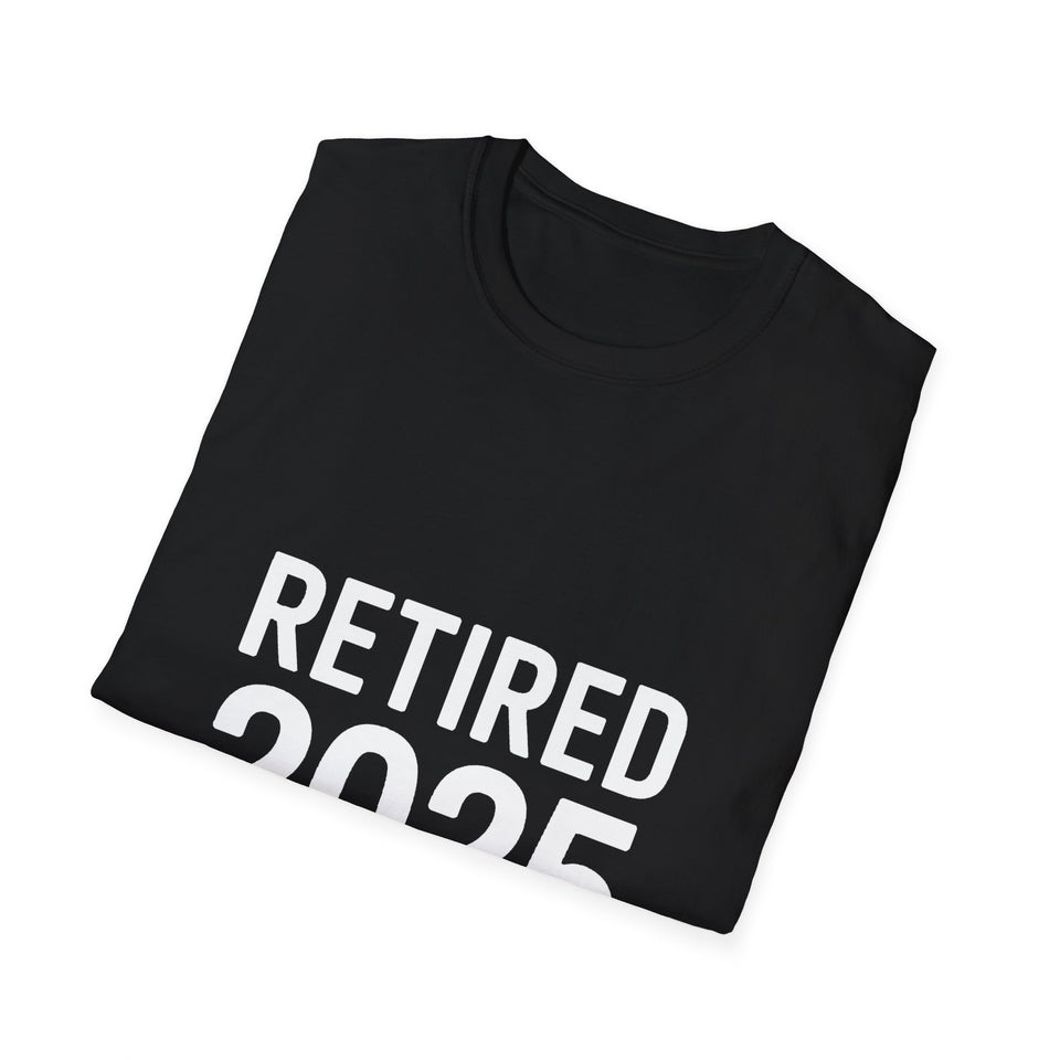 Retired 2025 Retirement Gift T-Shirt