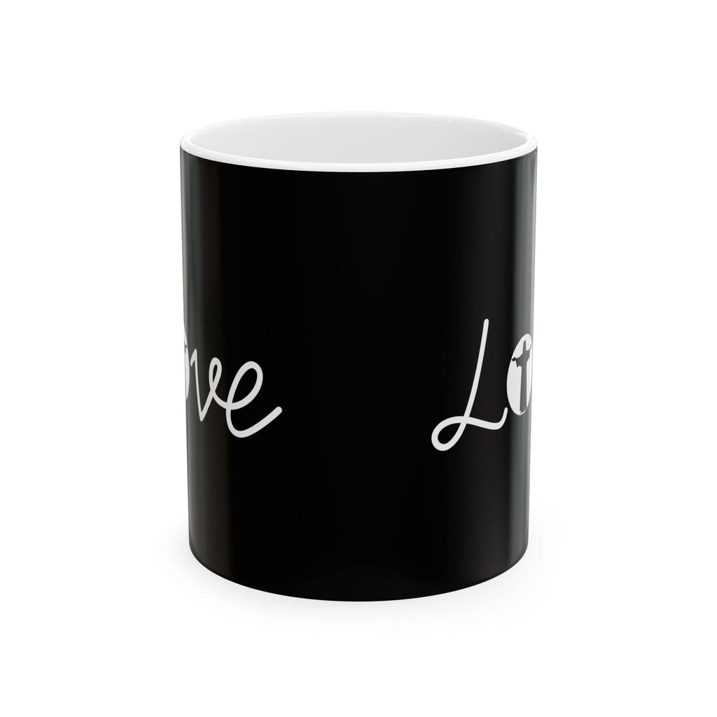 Love Jesus Faith Ceramic Mug | Love Faith In Jesus Gifts (11oz)