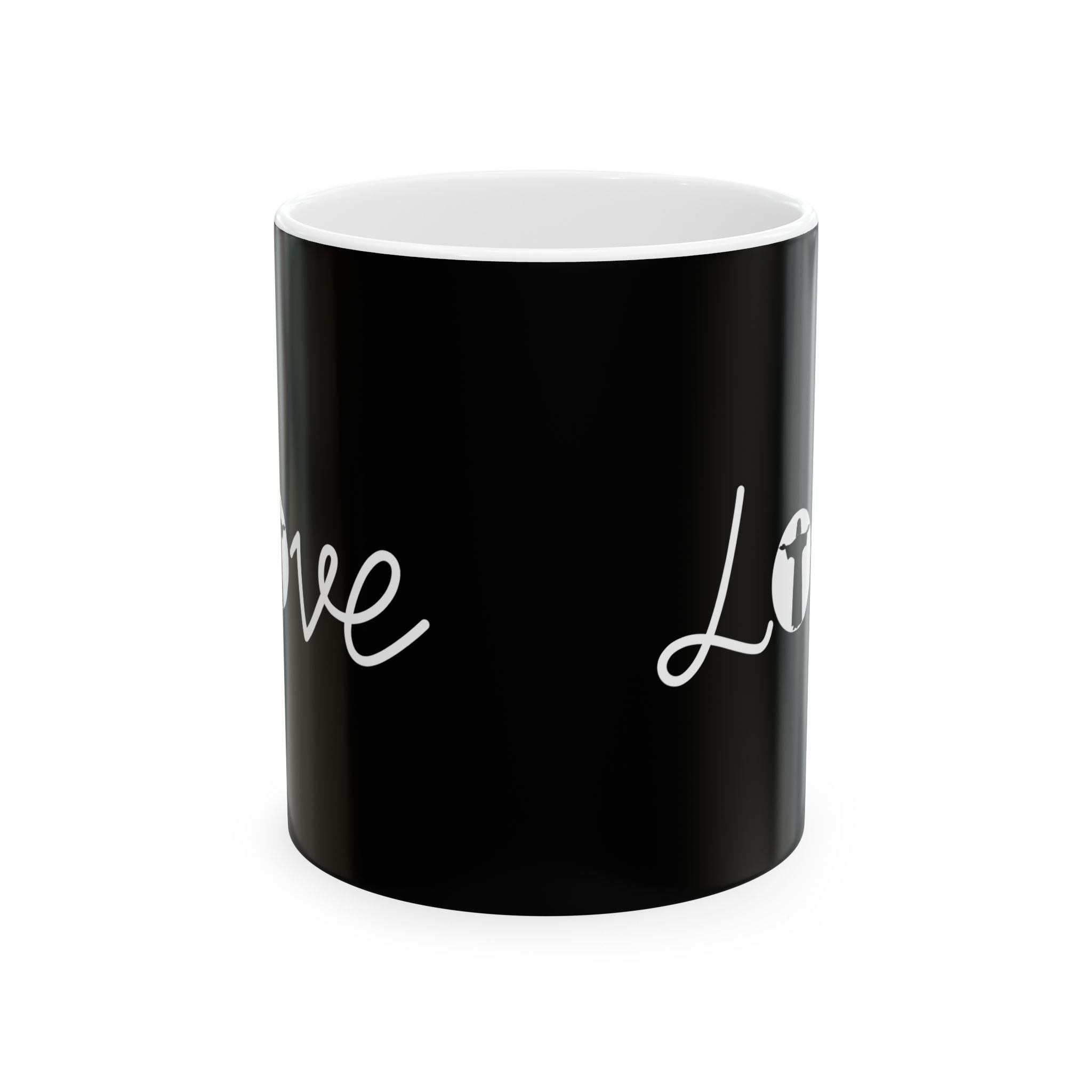 Love Jesus Faith Ceramic Mug | Love Faith In Jesus Gifts (11oz)