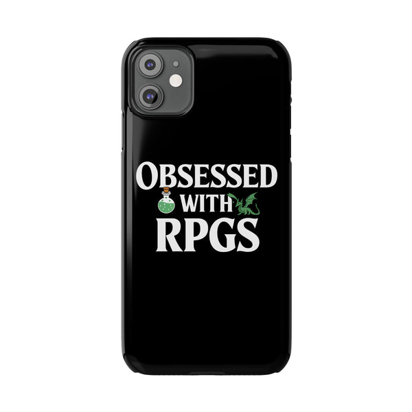 Premium Obsessed With RPGs iPhone Case | Role Playing Game Slim Phone Cases