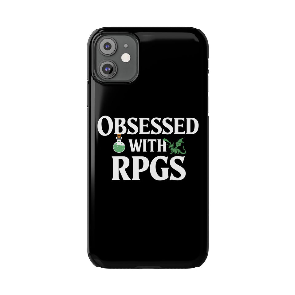 Premium Obsessed With RPGs iPhone Case | Role Playing Game Slim Phone Cases