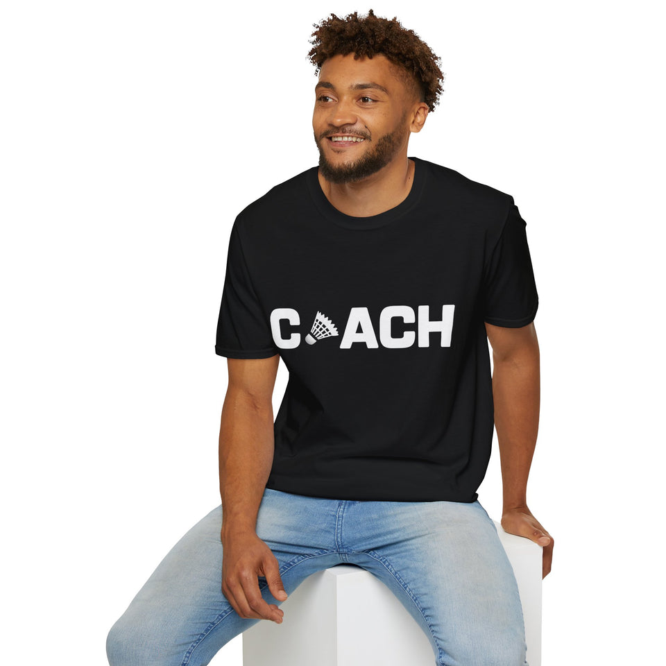Badminton Coach 2 Shirt | Badminton Gift | Badminton Merchandise | Badminton Gifts Presents Unisex T-Shirt