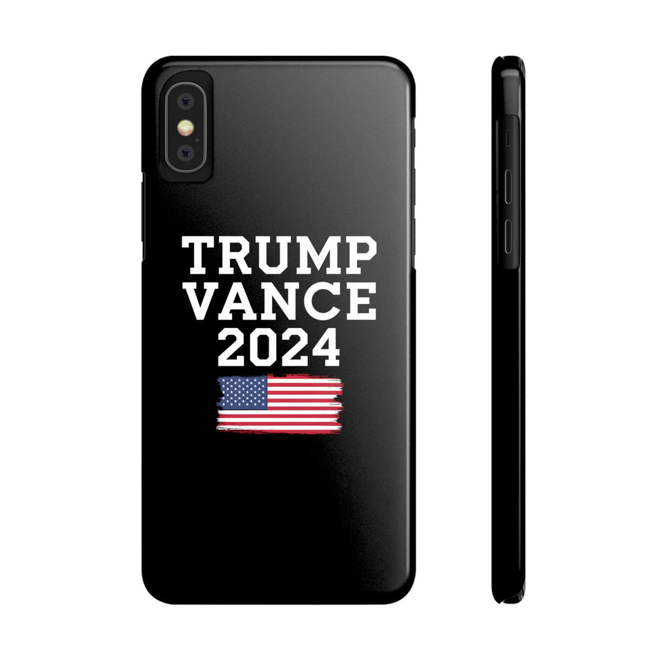 Premium Trump Vance 2024 iPhone Case | Donald Trump Gifts Slim Phone Cases