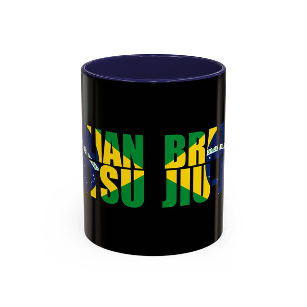 Brazilian Jiu Jitsu Flag 3 | BJJ Accent Coffee Mug